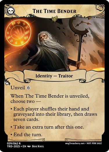 MTG Treachery Traitor identity card